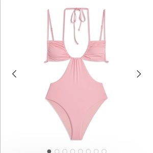 Ruched cup tie one piece- Weworewhat